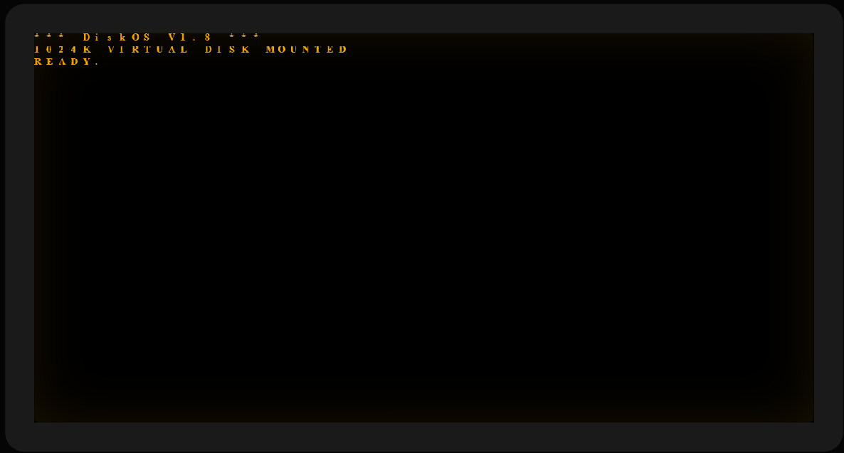 DiskOS V1.8 interface